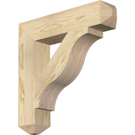 Ekena Millwork Funston Craftsman Rough Sawn Bracket, Douglas Fir, 4"W x 20"D x 20"H BKT04X20X20FST04RDF